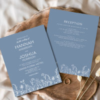 Wildflower All in One Wedding Invitation