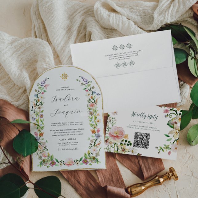Wildflower Arch Wedding Invitation (Creator Uploaded)
