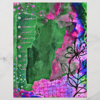 wildflower art, 8.5x11", multi purpose craft paper