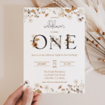 Wildflower Autumn First Birthday