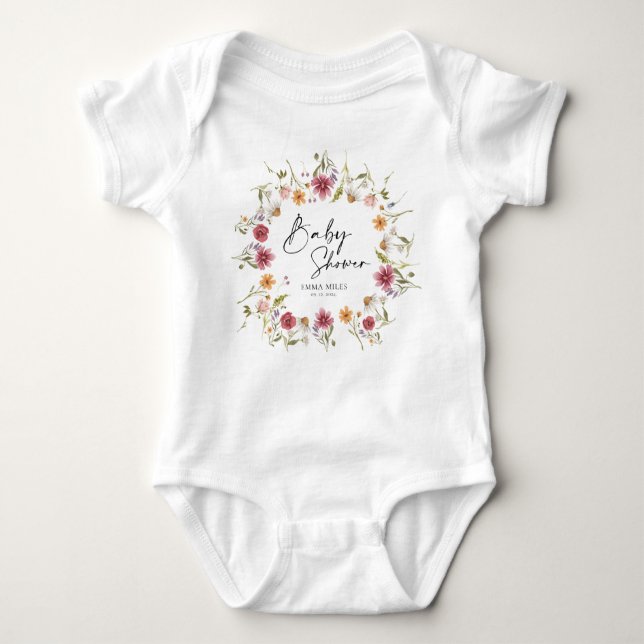 Wildflower Baby Bodysuit (Front)