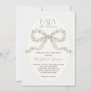 Wildflower Baby In Bloom Baby Shower  Invitation