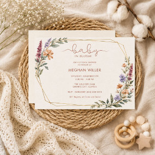 Wildflower Baby in Bloom Baby Shower Invitation