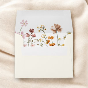 Wildflower Baby in Bloom Baby Shower Terracotta Envelope