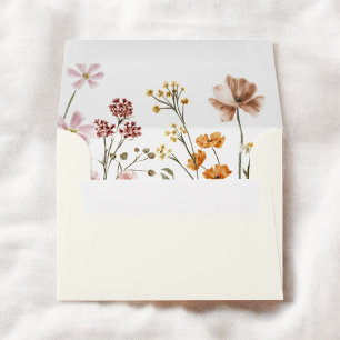 Wildflower Baby in Bloom Baby Shower Terracotta Envelope