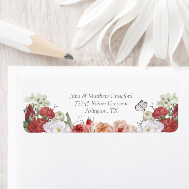 Wildflower Baby in Bloom Return Address (Insitu)