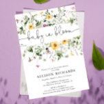 Wildflower Baby in Bloom Spring Floral baby shower Invitation<br><div class="desc">For more advanced customisation of this design,  simply select the "Customise It" button above!</div>