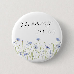 Wildflower Baby Shower 6 Cm Round Badge