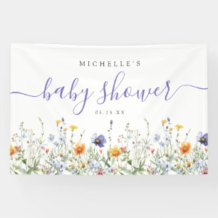 Wildflower Baby Shower Banner