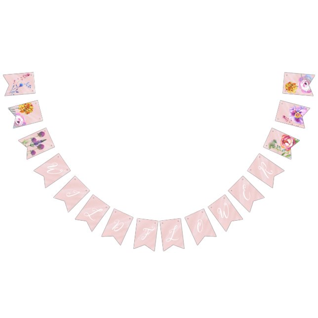 Wildflower Baby Shower Banner (All)