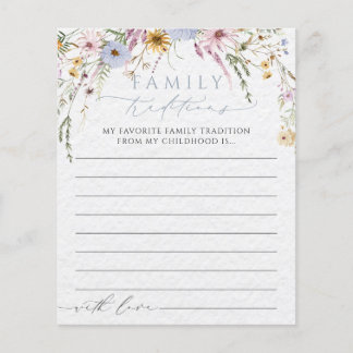 Wildflower Baby Shower Family Tradition Game