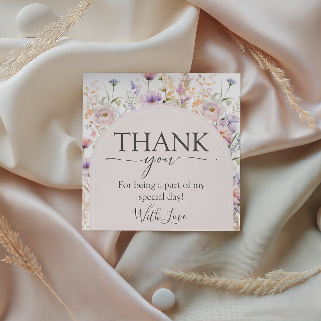 Wildflower Baby Shower Favor Tags (Creator Uploaded)