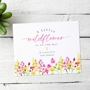 Wildflower Baby Shower Flowers Floral Custom Guest Book