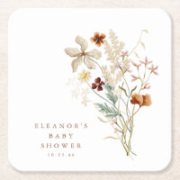 Wildflower Baby Shower Gender Neutral Watercolor