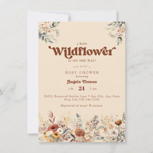 Wildflower Baby Shower Invitation
