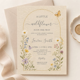 Wildflower Baby Shower Invitation
