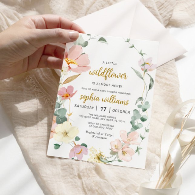 Wildflower Baby Shower Invitation (Creator Uploaded)