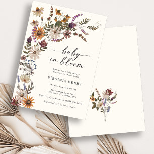 Wildflower Baby Shower Invitation
