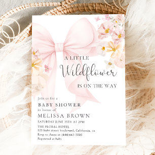 Wildflower Baby Shower Invitation