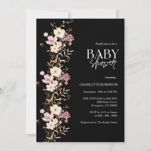 Wildflower Baby Shower  Invitation
