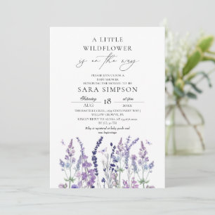 Wildflower Baby Shower Invitation