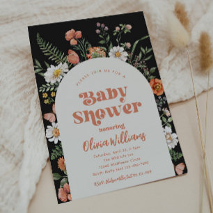 Wildflower Baby Shower Invitation   Wild Baby