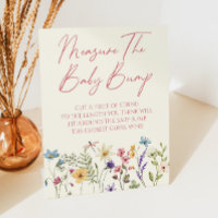 Wildflower Baby Shower Measure The Baby Bump