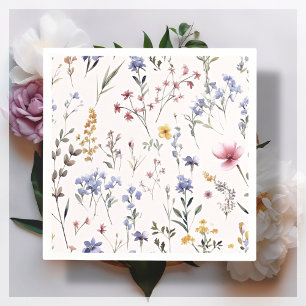 Wildflower   Baby Shower Napkin
