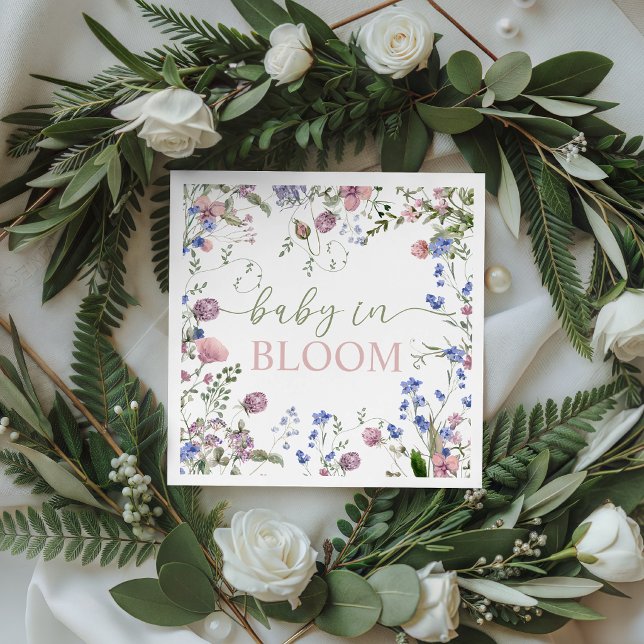 Wildflower Baby Shower Napkins (Creator Uploaded)