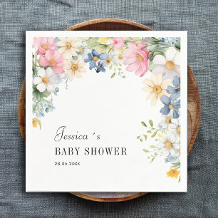 Wildflower, Baby Shower Napkins