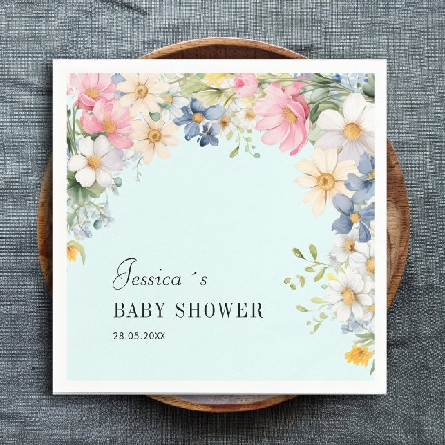 Wildflower, Baby Shower Napkins (Creator Uploaded)