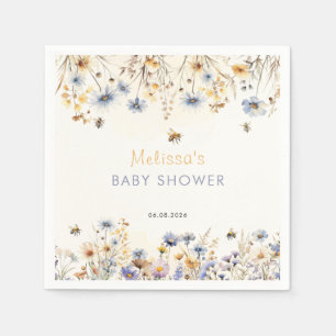Wildflower Baby Shower Spring Napkin