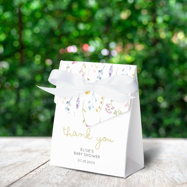 Wildflower Baby Shower Thank You  Favour Box (Creator Uploaded)