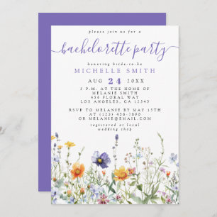 Wildflower Bachelorette Party Invitation