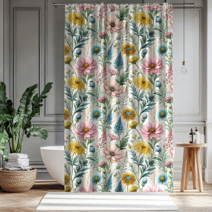 Wildflower Bath Curtain Celebrate Their Journey