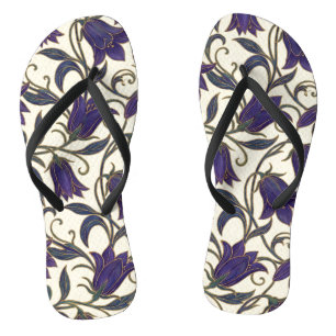 Wildflower Bellflower Patterne Jandals