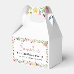 Wildflower Birthday Favor Box