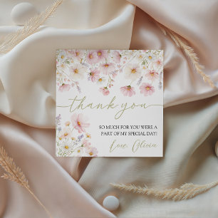 Wildflower Birthday Favor Tags