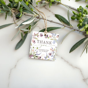 Wildflower Birthday Favor Tags