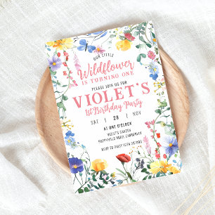 Wildflower Birthday Invitation