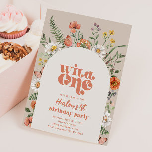 Wildflower Birthday Invitation   Wildflower First
