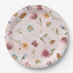 Wildflower Birthday Party Paper Plate