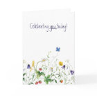 Wildflower Birthday With Butterfly