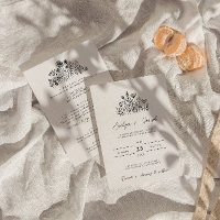 Wildflower Black & White Boho All In One Wedding