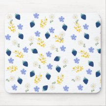 Wildflower & Blackberry Floral Pattern