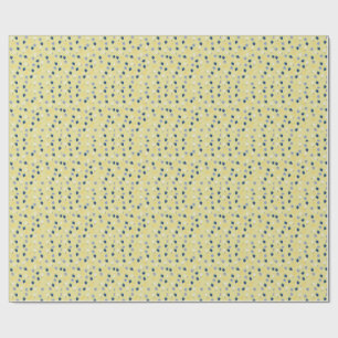 Wildflower & Blackberry Floral Pattern Wrapping Paper