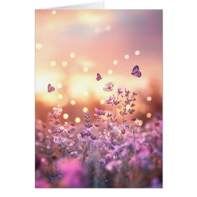 Wildflower Blank Greeting Card – Nature Photo Note (Front)