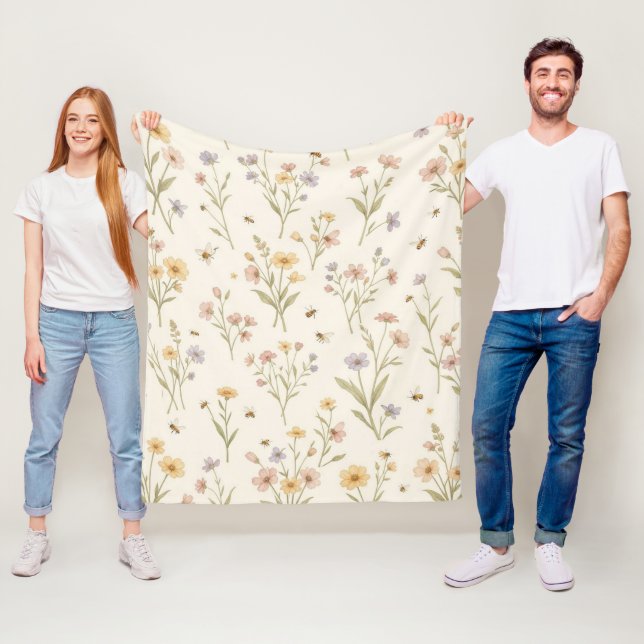 Wildflower Blanket – Cosy Wildflower Throw  (In Situ)