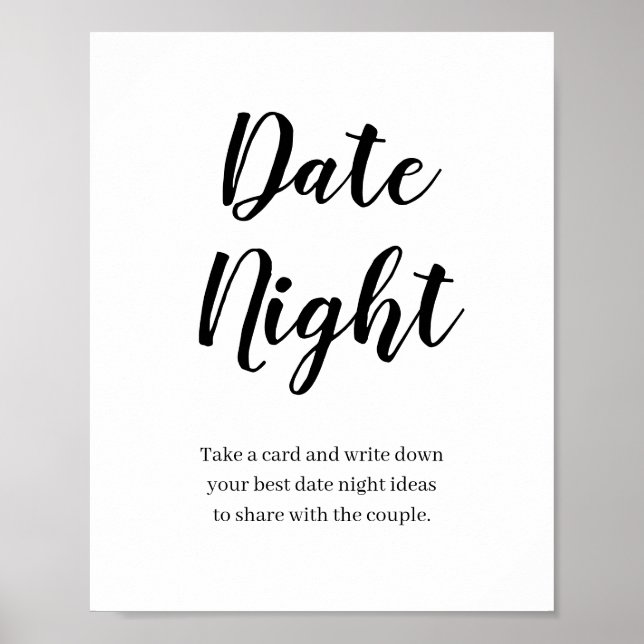 Wildflower Bloom Date Night Idea Sign  Date Night  (Front)