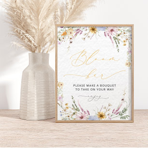 Wildflower Bloom   Flower Bar Poster